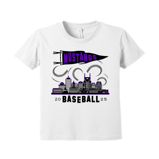 Mustang Baseball Town YOUTH Soft T-Shirt