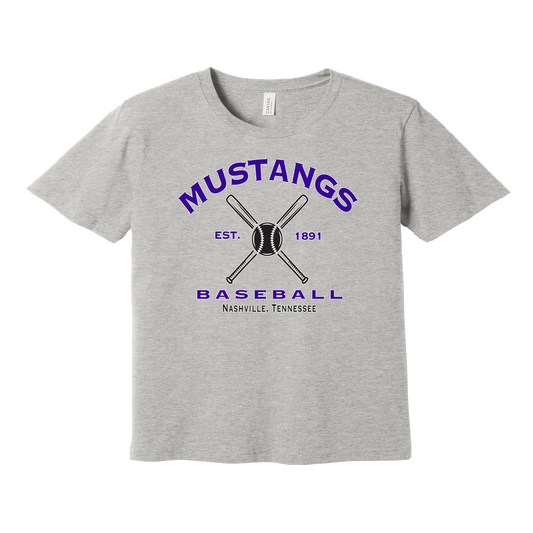 Mustangs Baseball Retro Soft Blend T-Shirt