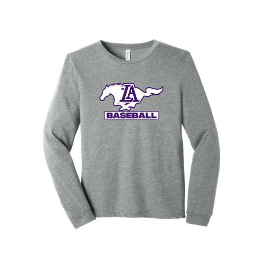 Mustangs Baseball Triblend Long Sleeve Tee